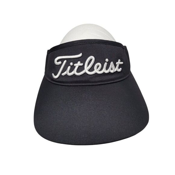 Titleist Womens Sundrop Sun Visor Hat Golf Black UPF 50 Wicking Adjustable NEW - Picture 1 of 13